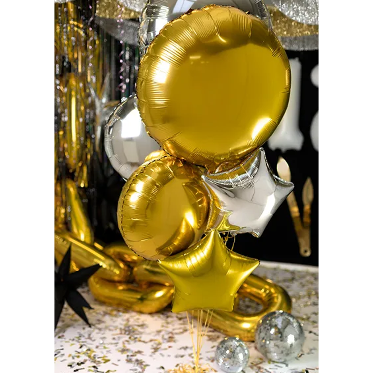 1 ballon - rond - goud