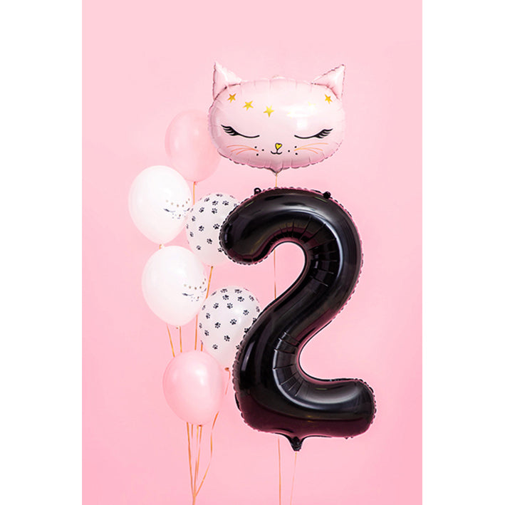 1 ballon géant - Chiffre 2 - Noir