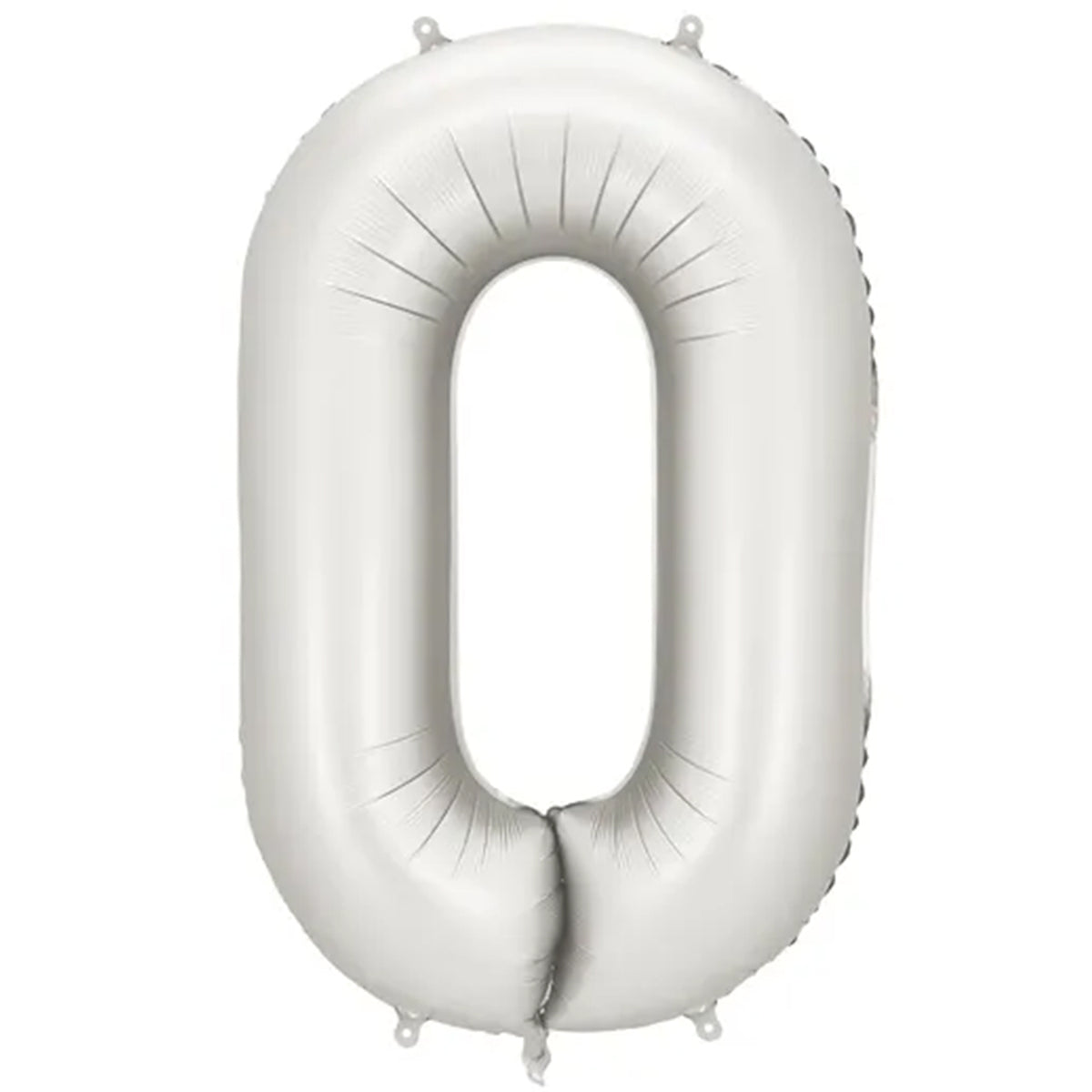 1 Ballon XXL - Chiffre 0 - Argent