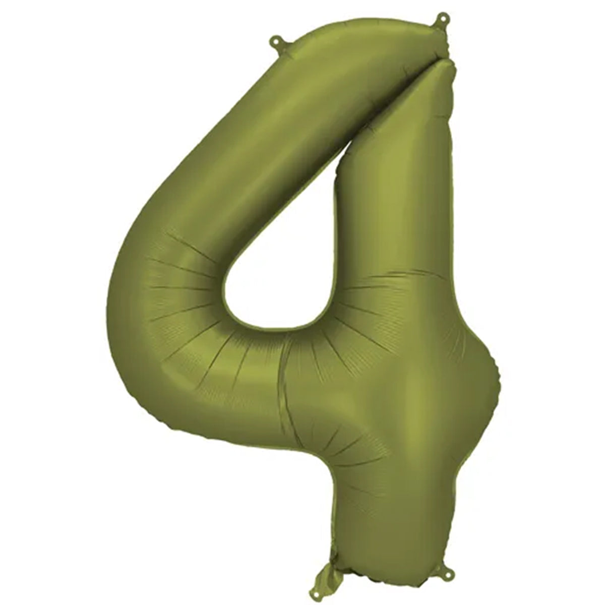 1 Ballon XXL - Cijfer 4 - Olijf