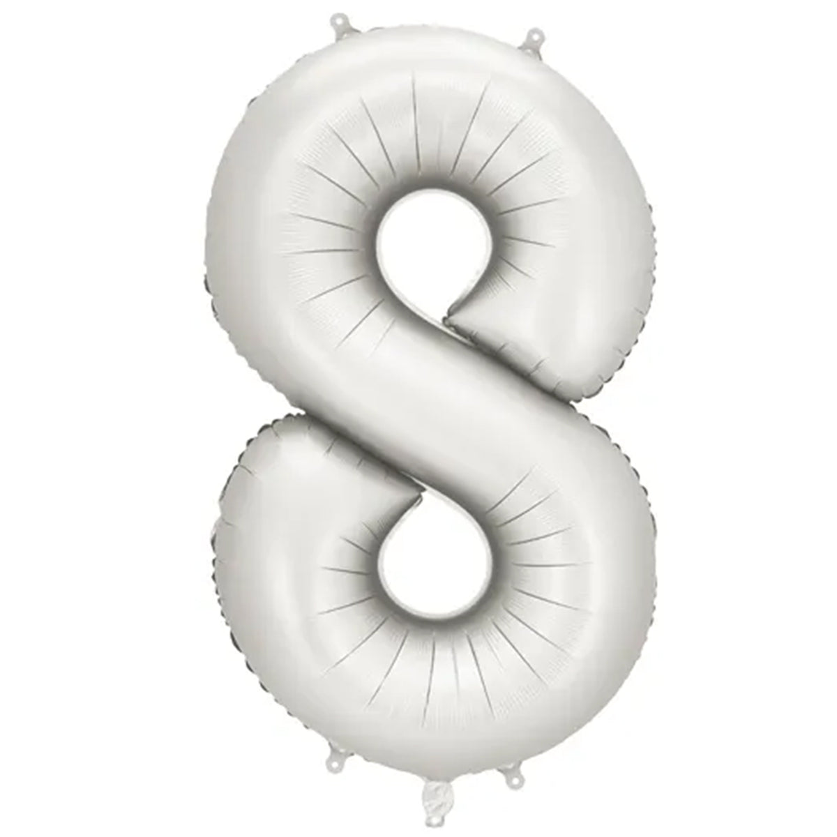 1 Ballon XXL - Chiffre 8 - Argenté