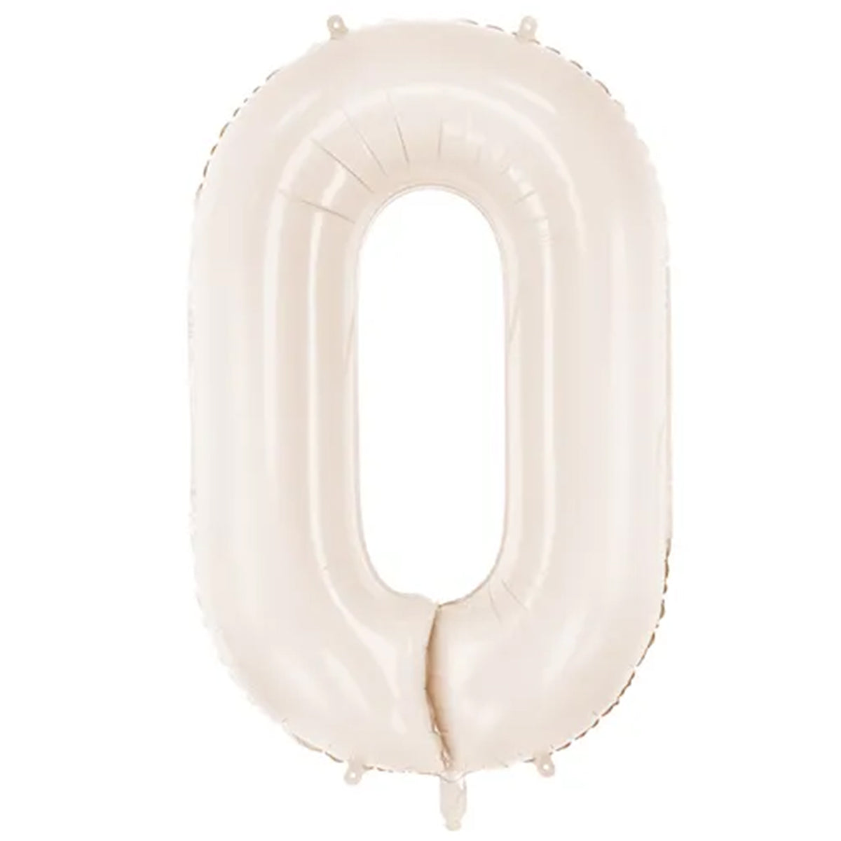 1 Ballon XXL - Chiffre 0 - Gris chaud clair