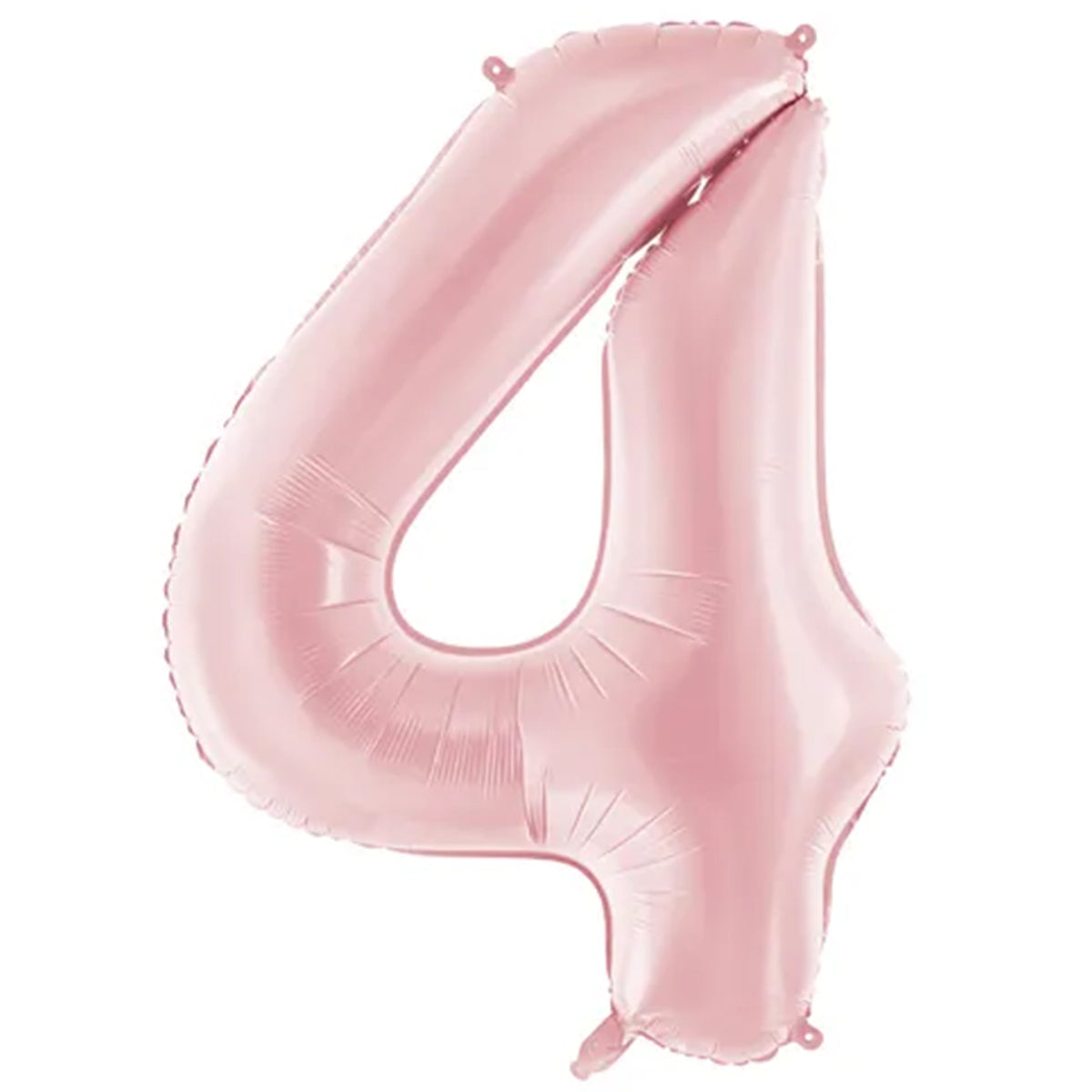 1 ballon XXL - chiffre 4 - rose clair