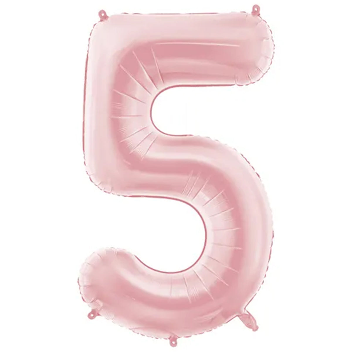 1 ballon XXL - Chiffre 5 - Rose clair