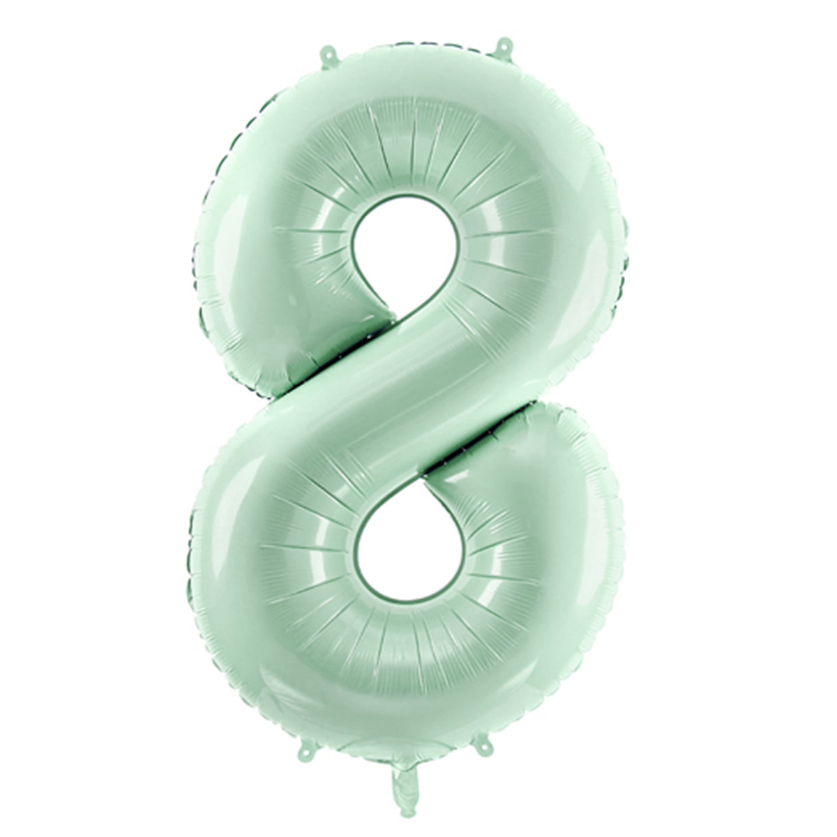 1 Ballon XL - Cijfer 8 - Mintgroen