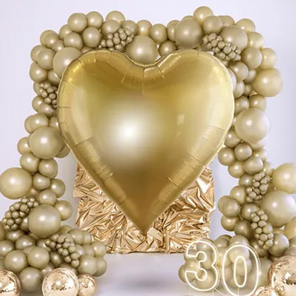 1 ballon XXXL – hart – goud