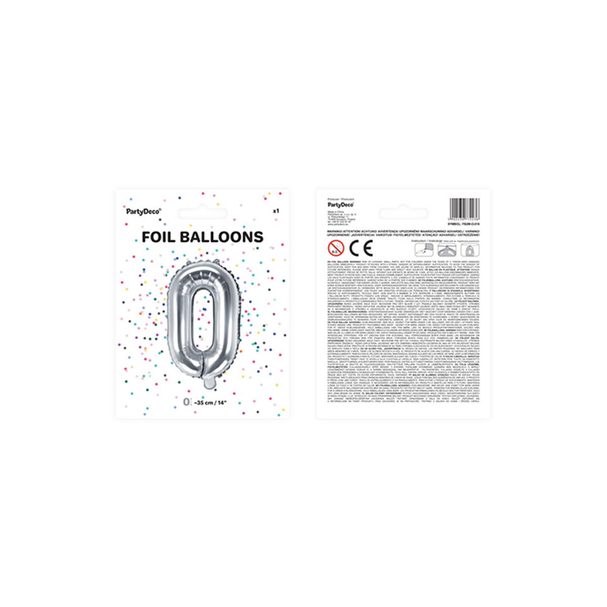 1 ballon XS - Lettre O - Argent