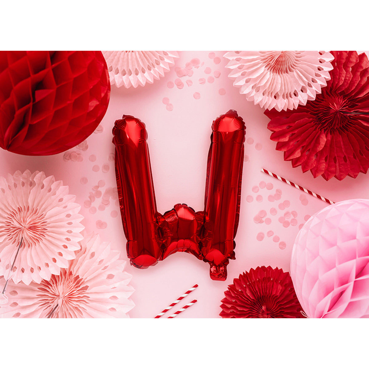 1 Ballon XS - Lettre W - Rouge