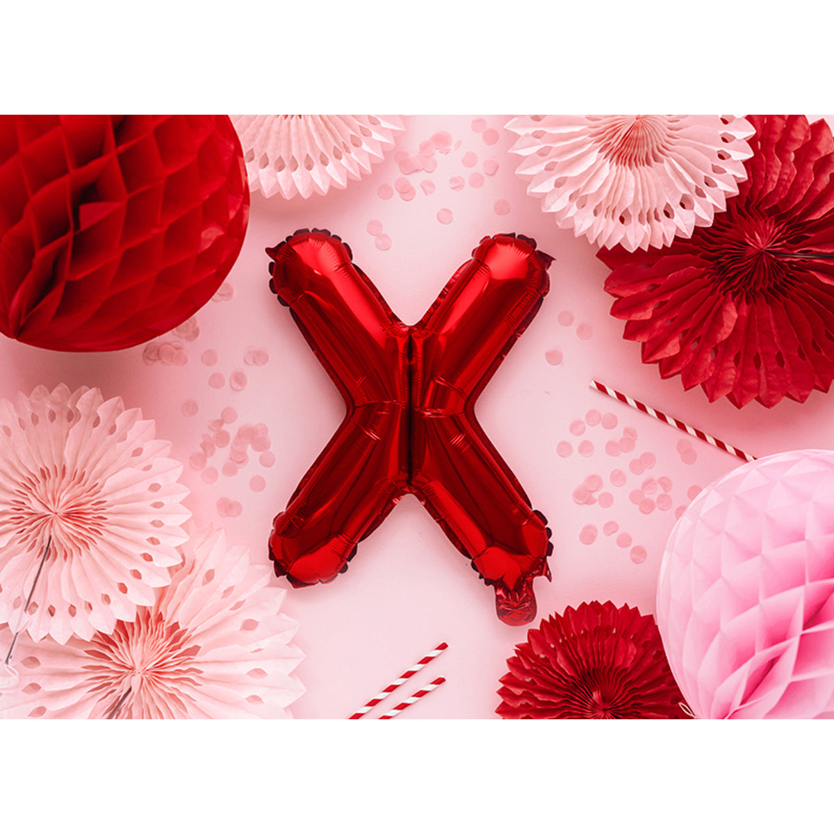 1 Ballon XS - Lettre X - Rouge
