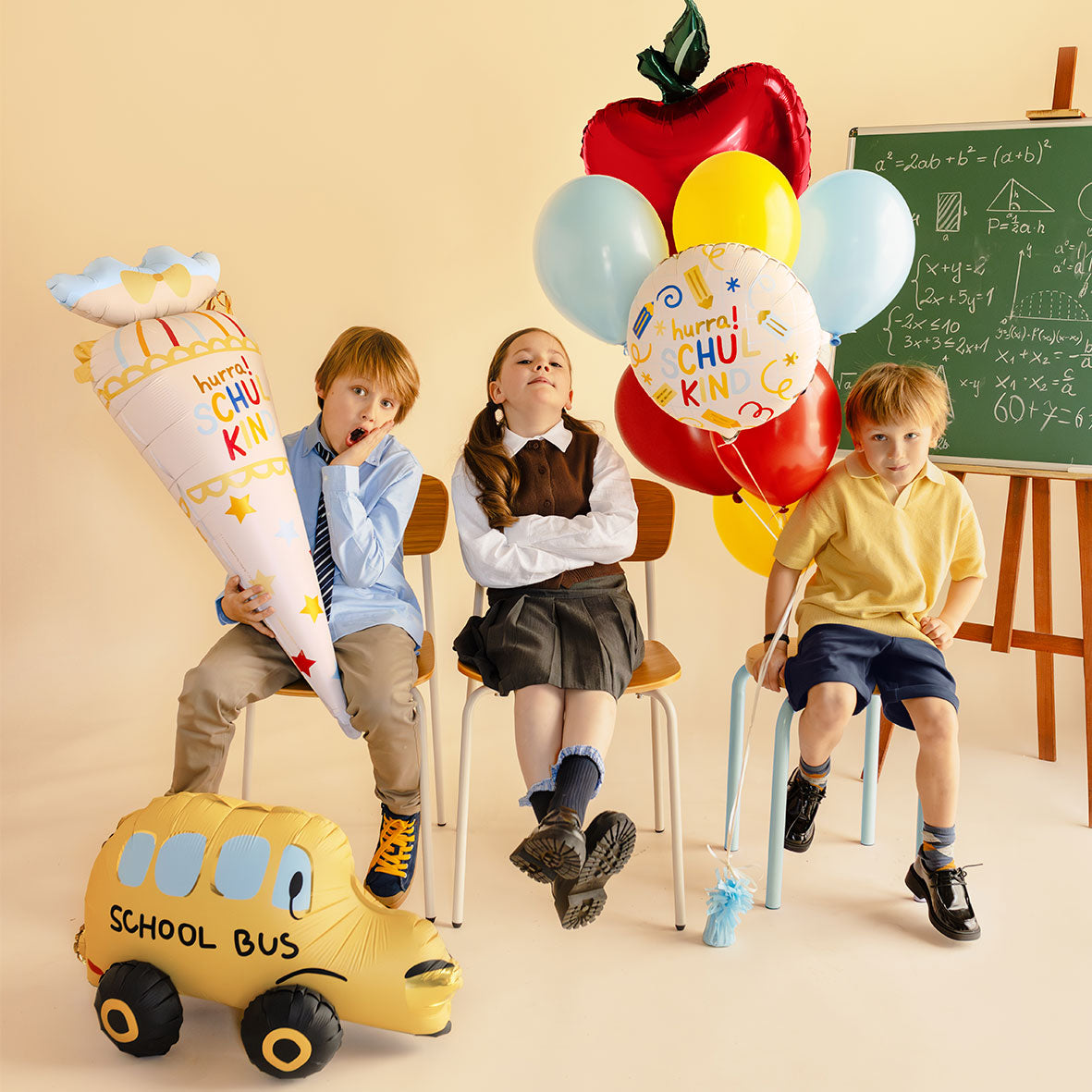 1 Ballon - Hoera schoolkind