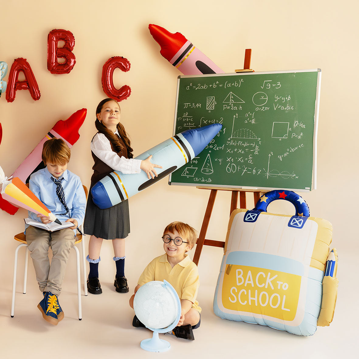 1 Ballon XXL - Schooltas