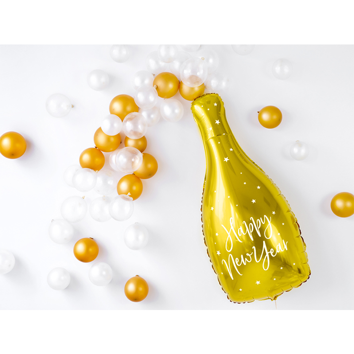 1 Ballon XXL - Bouteille Bonne Année