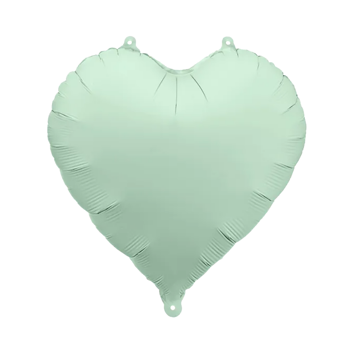 1 Ballon - Hart - Satijn - Groen