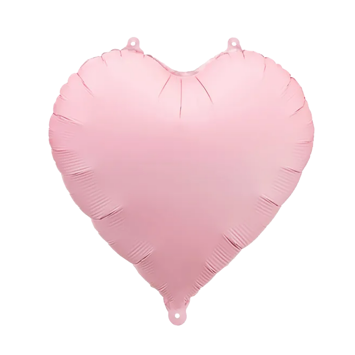 1 ballon - hart - satijn - roze