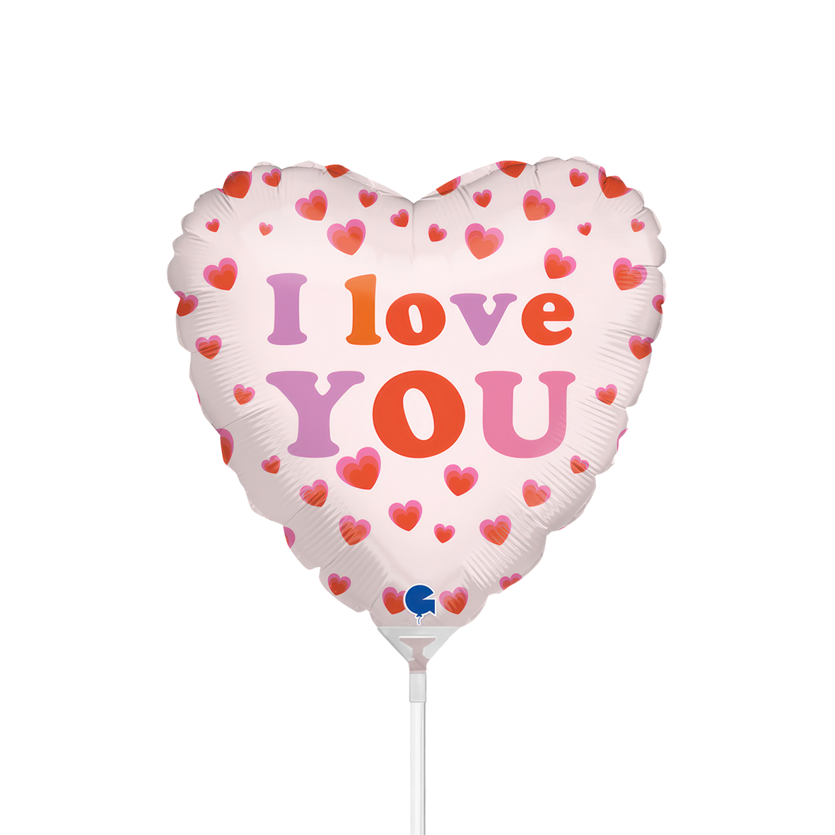 10 mini-ballons gonflés à l'air - Je t'aime - Non emballés