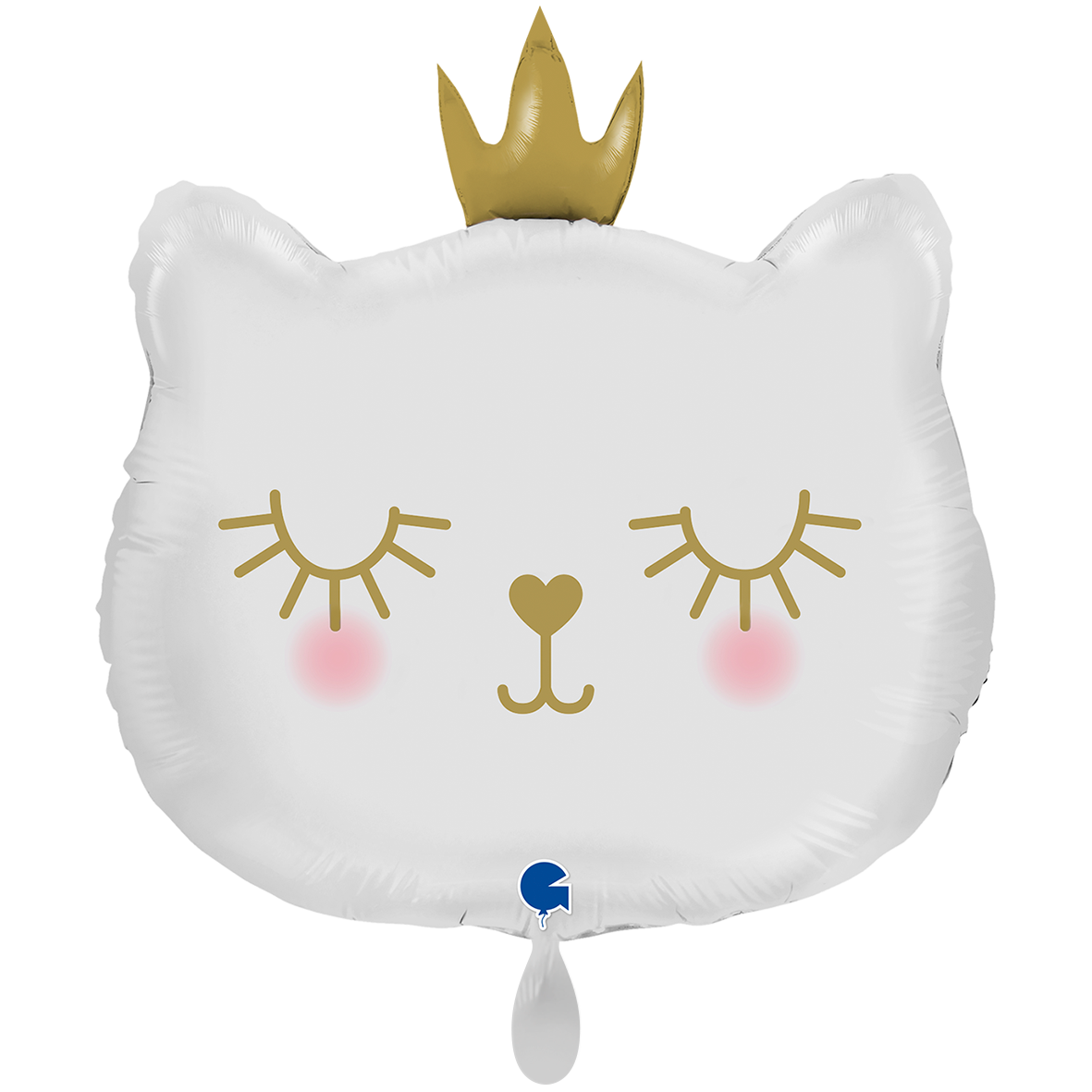 1 Ballon XXL - Princesse Chat - Blanc