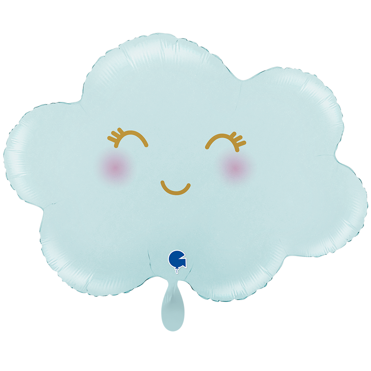 1 Ballon XXL - Wolk Satijn Pastelblauw