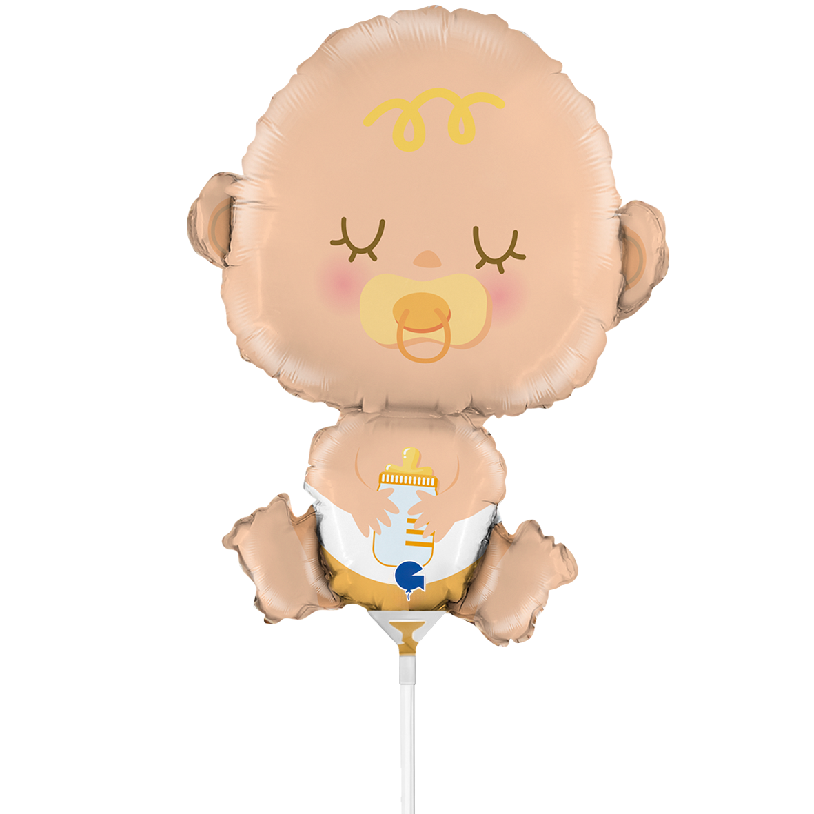 10 Miniballonnen Luchtgevuld - Babyvorm (Onverpakt)