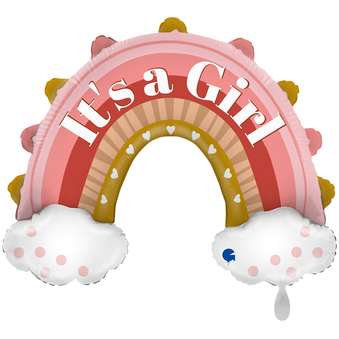 1 Ballon XXL - Boho Roze Regenboog