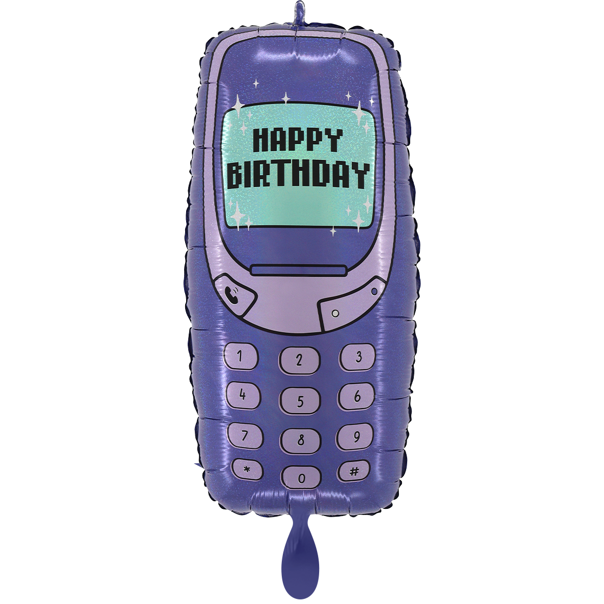 1 Ballon XXL - Téléphone Anniversaire Années 2000