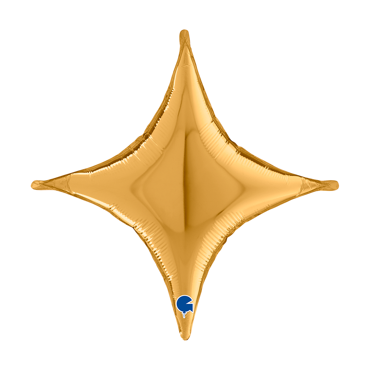 1 Ballon - Décor concaves en croix - Or