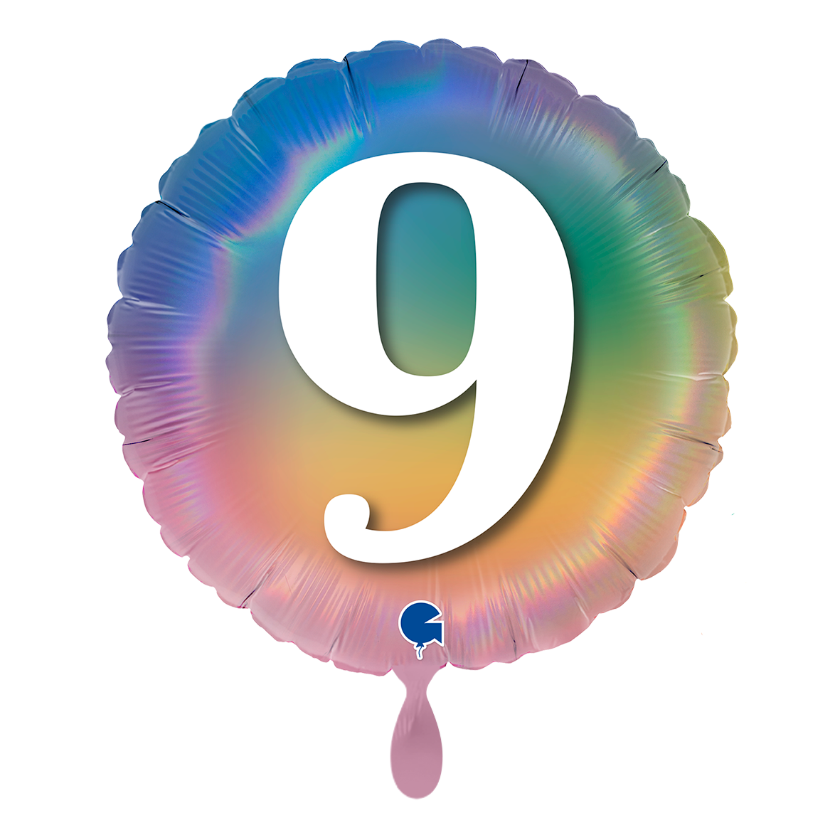 1 Ballon - Joyeux arc-en-ciel 9 couleurs