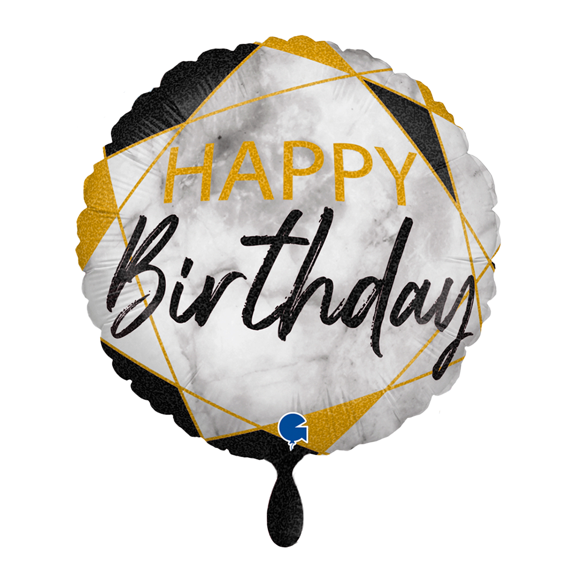 1 Ballon - Marble Mate HB Zwart