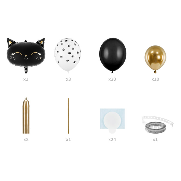 1 Ballonset - Ballonboeket - Zwarte Kat