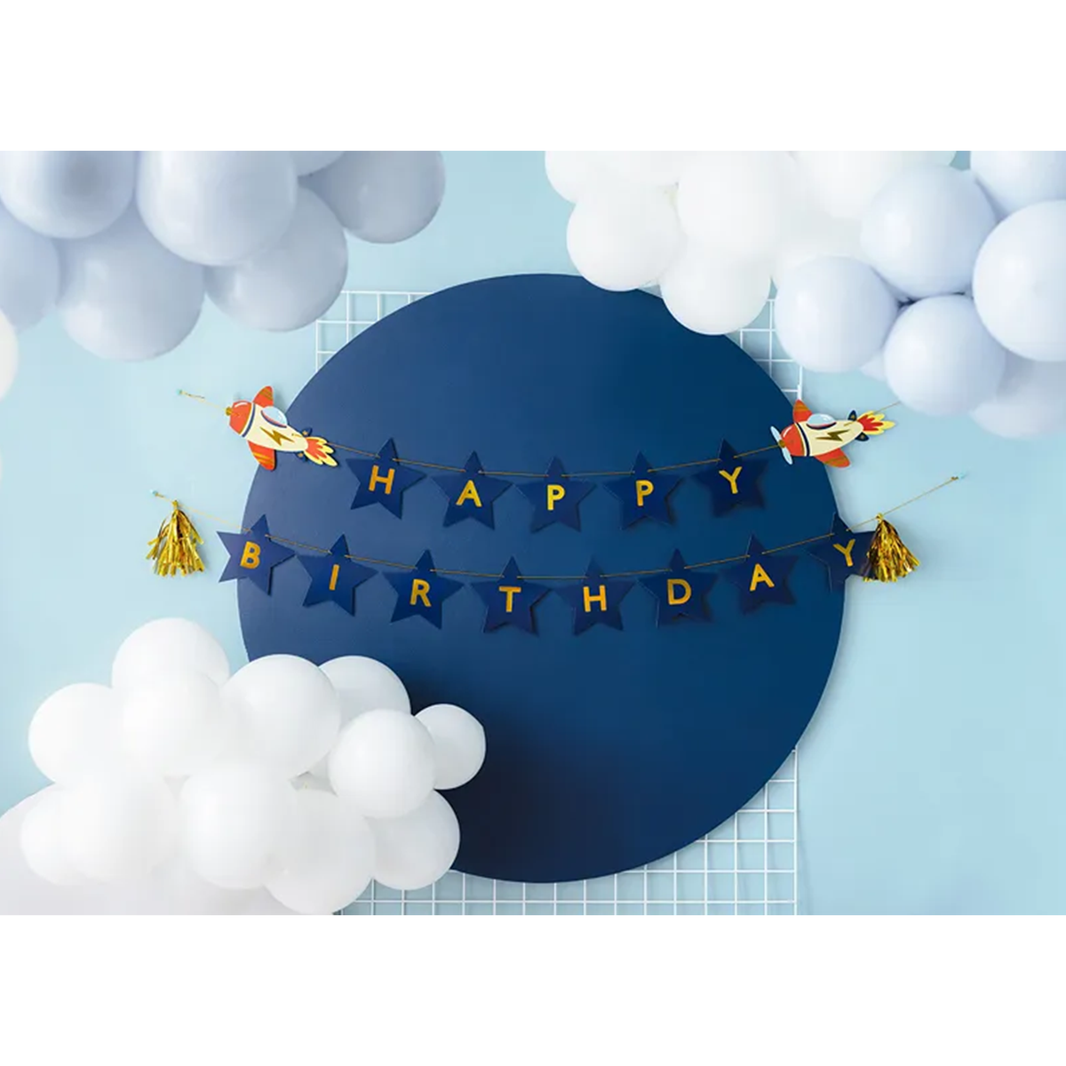 1 banier slinger - Gefeliciteerd - Plane