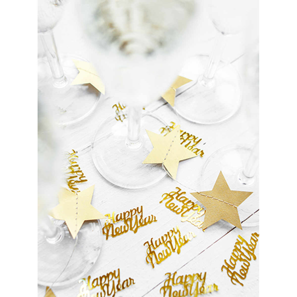 3 g metallic confetti - Happy New Year