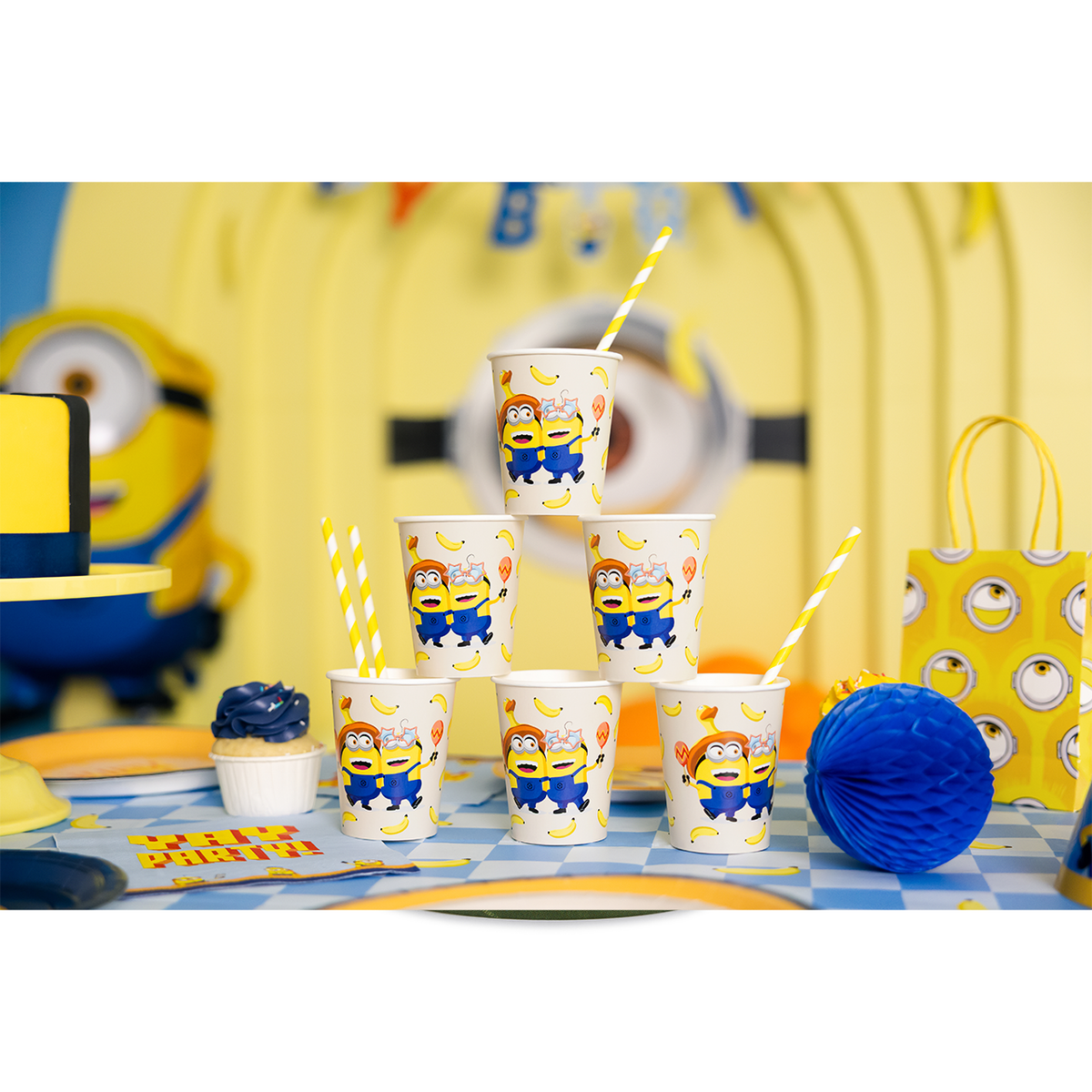 6 papieren bekers - Minions