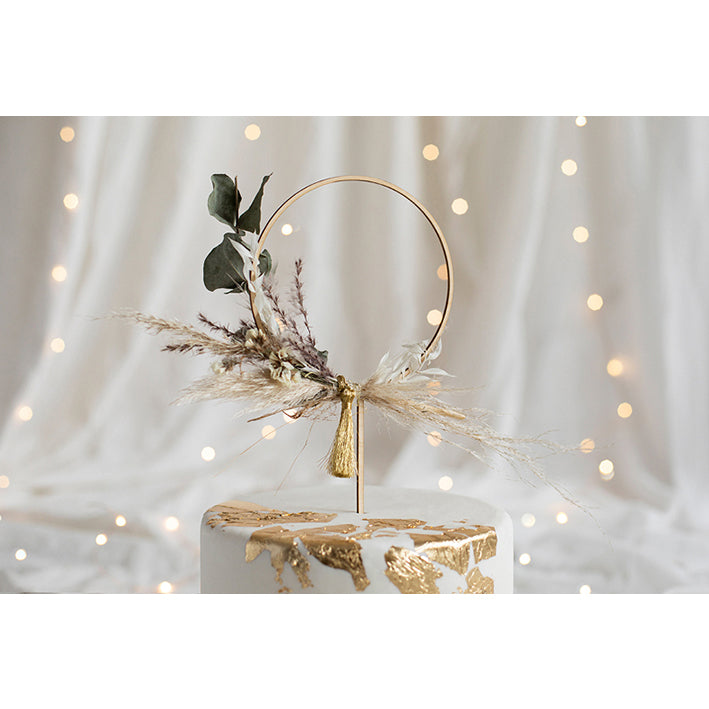 1 Cake Topper - Bois - Cercle