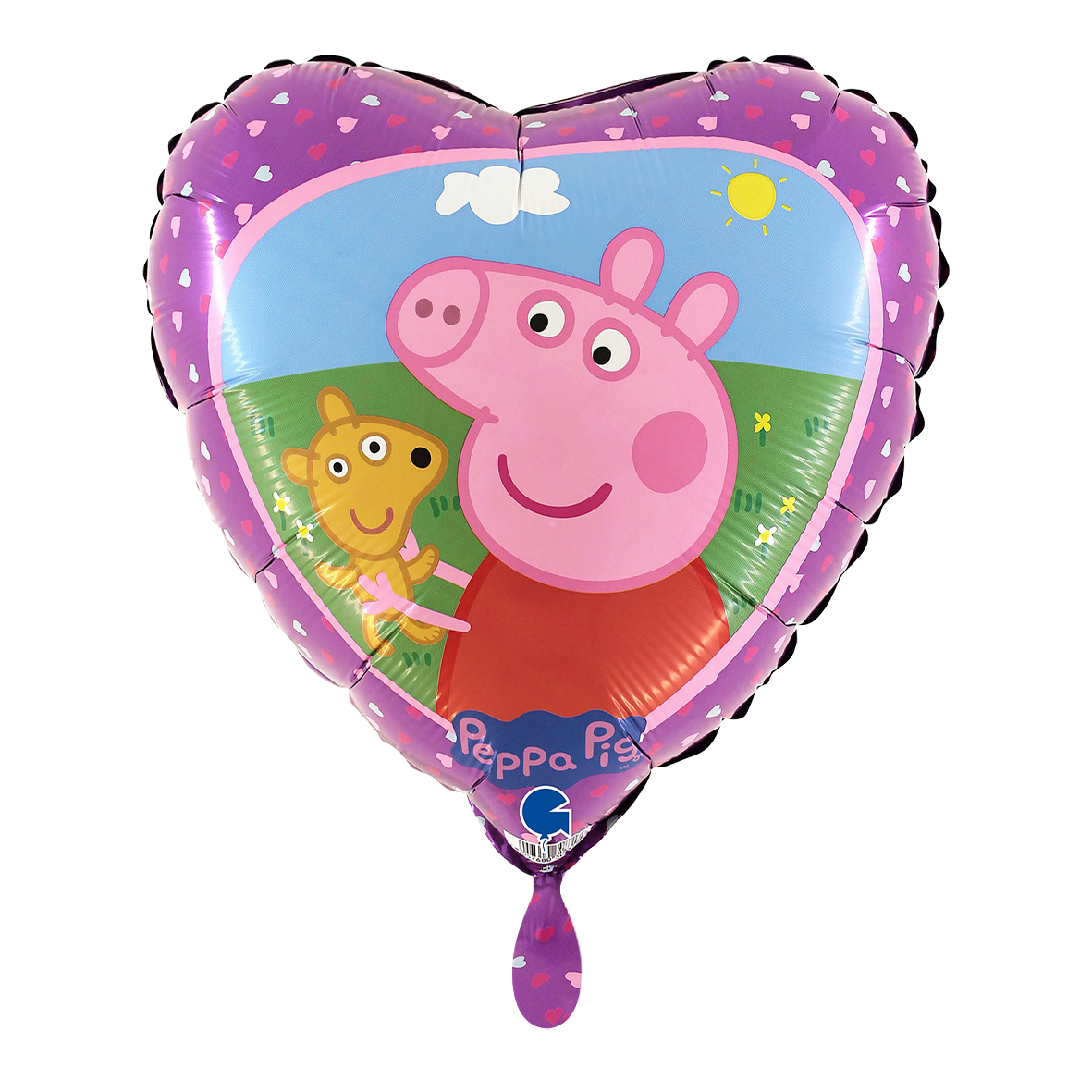 1 Ballon - Peppa Pig et Teddy