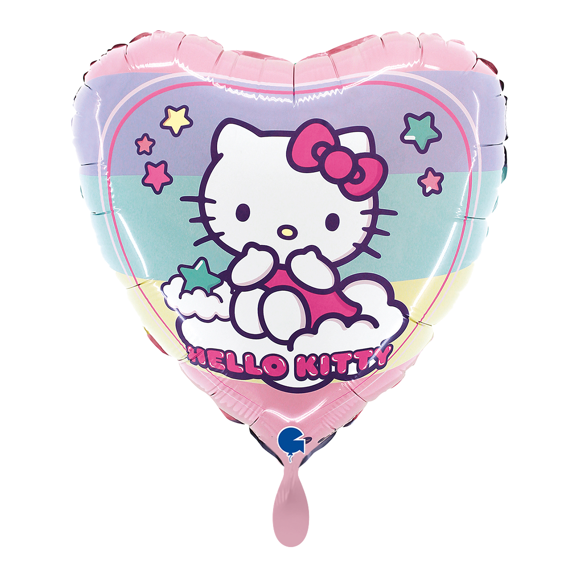 1 Ballon - Hello Kitty Rainbow
