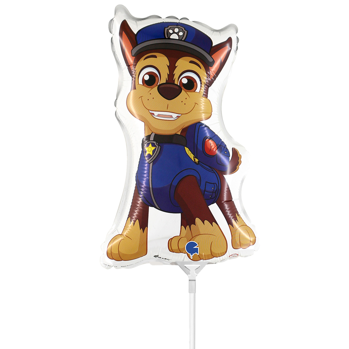 10 miniballonnen luchtgevuld - Paw Patrol - Chase (onverpakt)