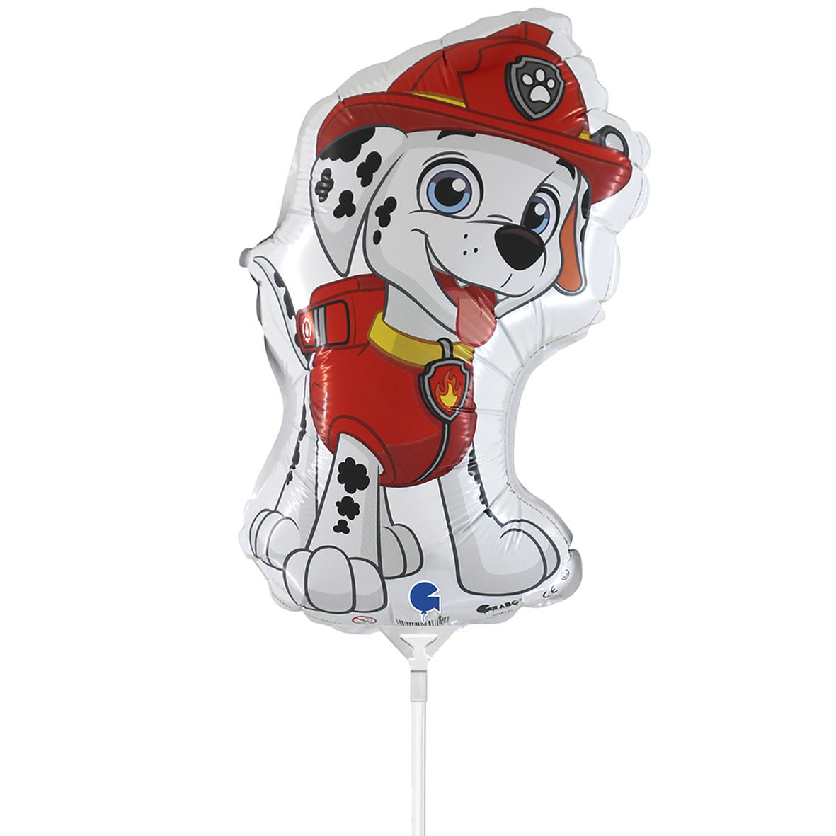10 mini ballonnen - lucht gevuld - Paw Patrol - Marshall (onverpakt)