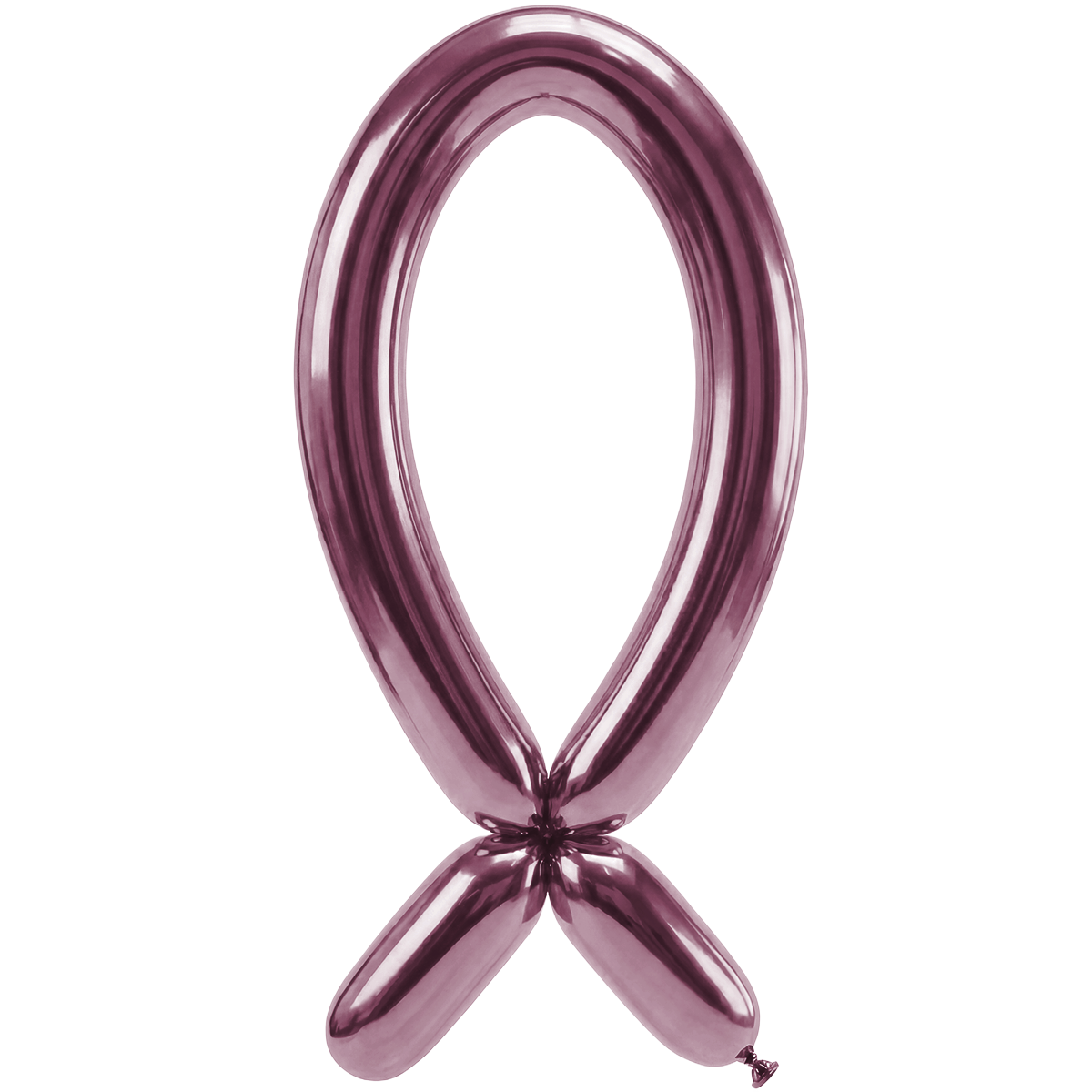 50 ballons à sculpter - Buse vers le haut - 5x152cm - Rose Réflex