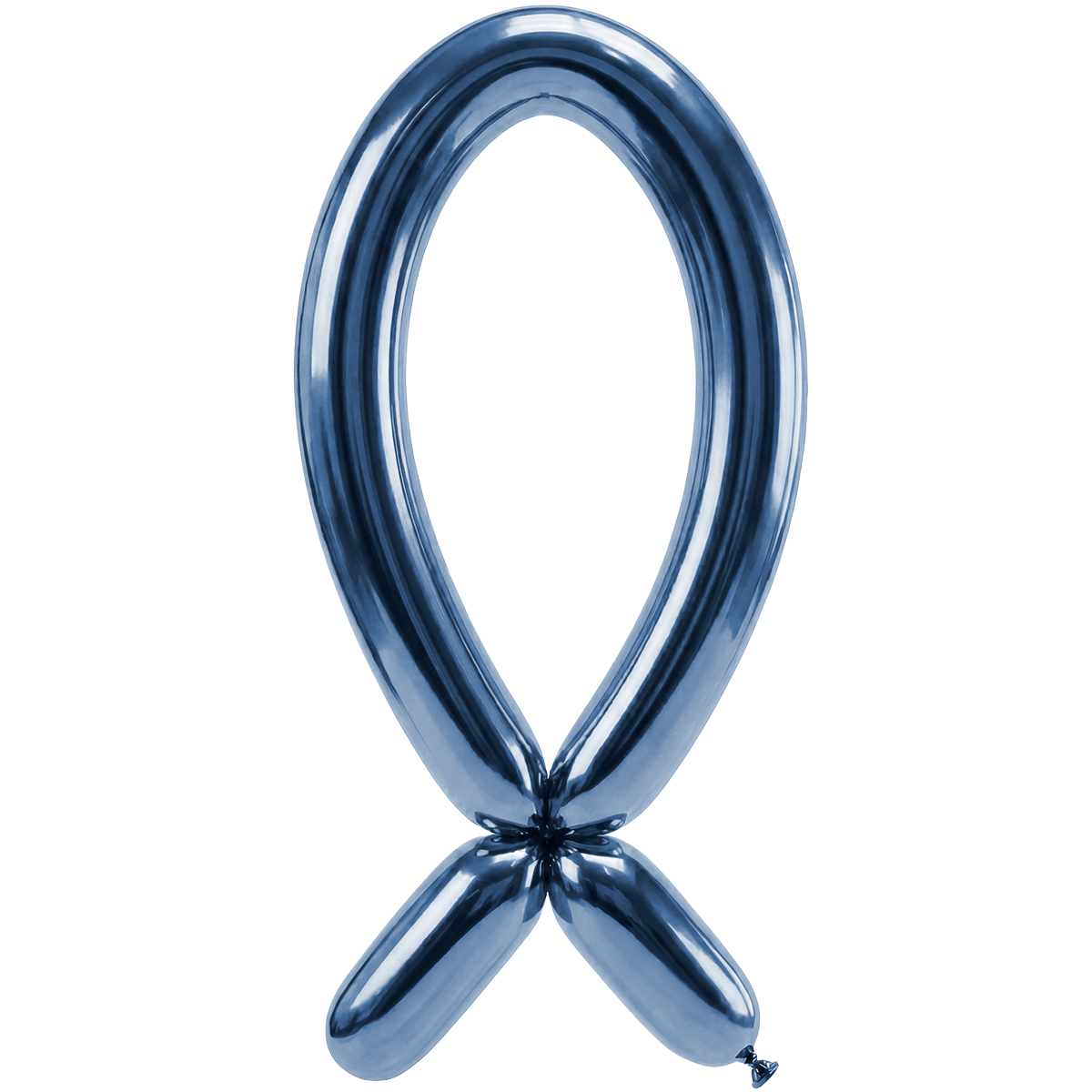 50 Ballons à modeler - Buse vers le haut - 5x152cm - Bleu Réflexe