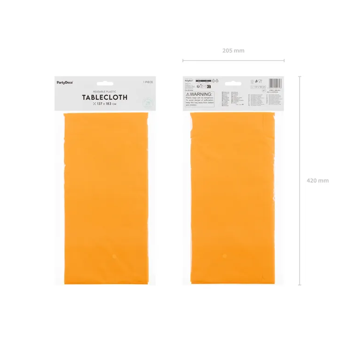 1 nappe - Orange clair