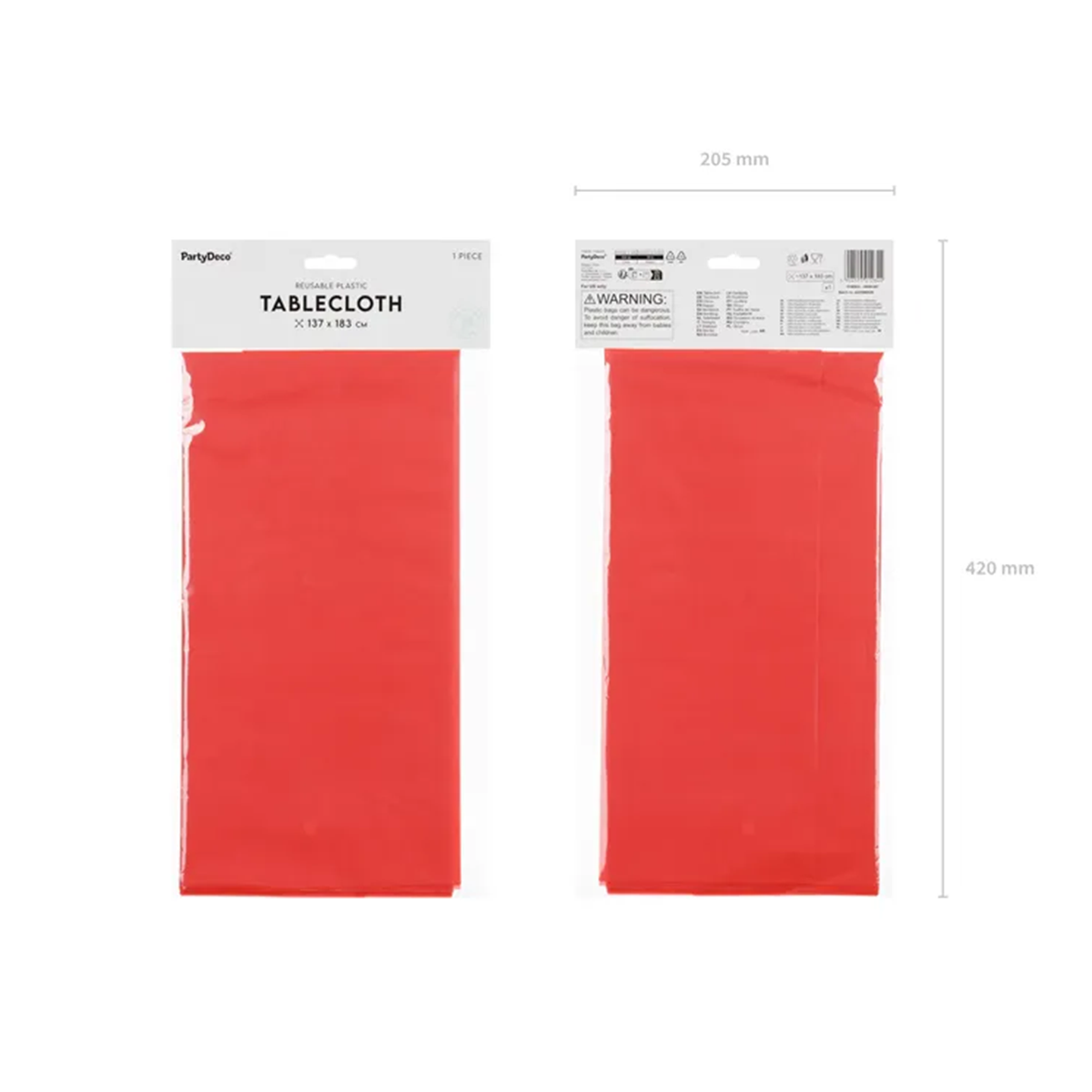 1 nappe - Rouge