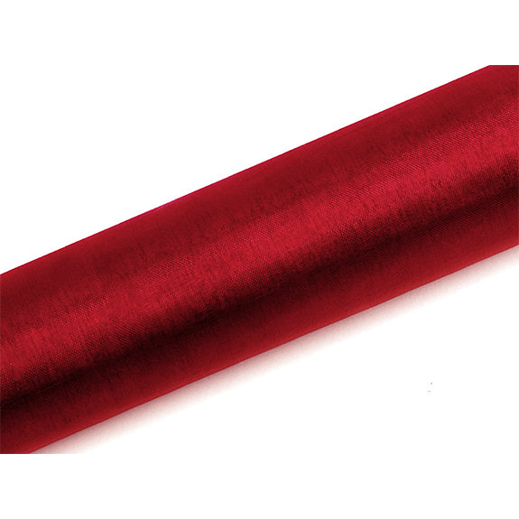 1 Organza stof - 16cm - Rood