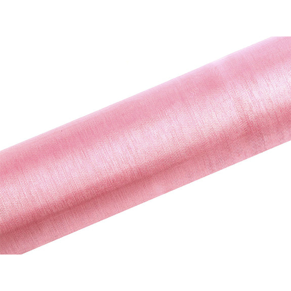 1 organzastof - 16 cm - roze