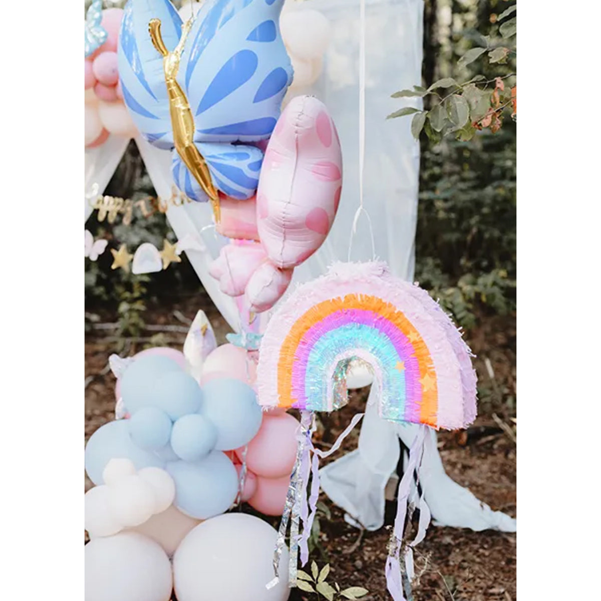 1 Opvouwbare Piñata - Regenboog