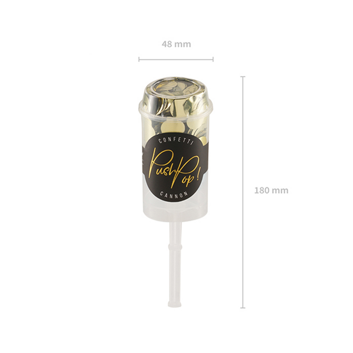 1 Confetti Push Pop - Or