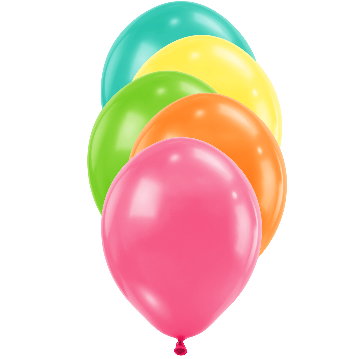 50 ballons - Ø30 cm - Couleurs tropicales assorties