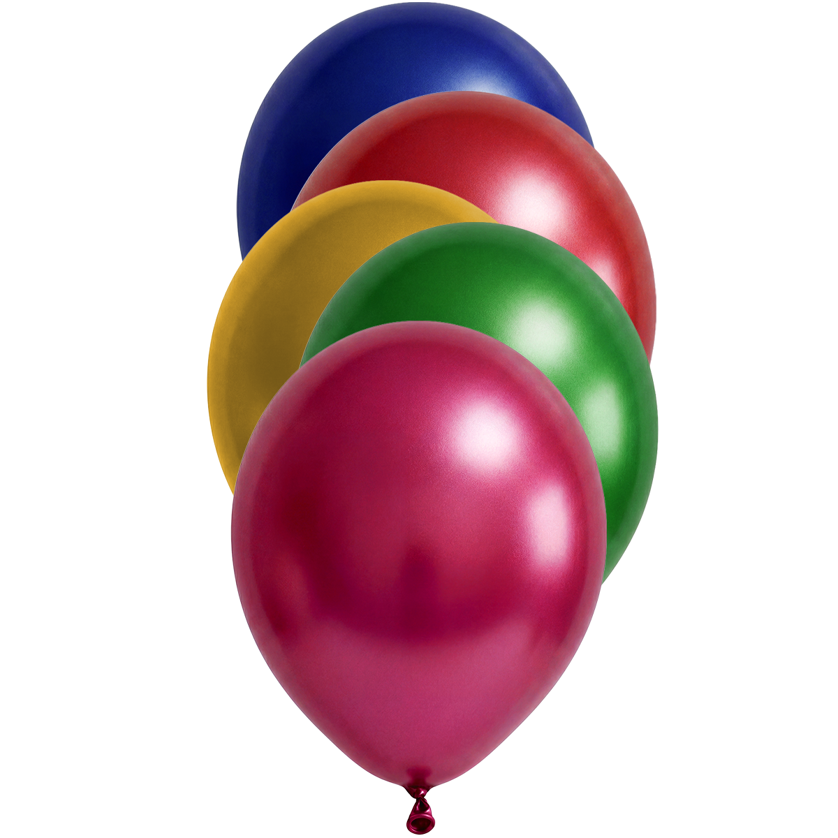 50 Ballonnen - Ø30 cm - Metallic Gemengd