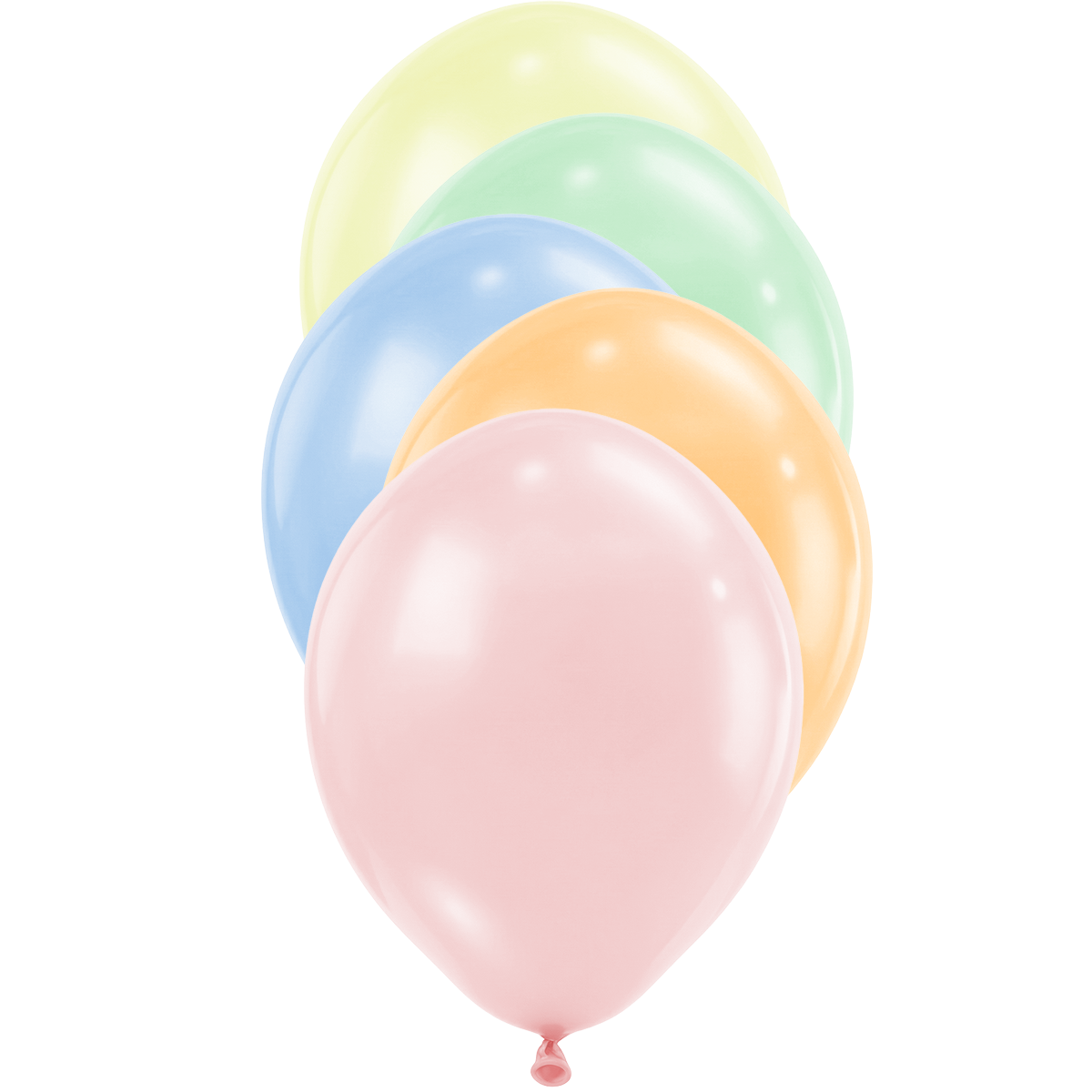 50 Ballons - Ø30 cm - Assortiment Couleurs Pastel Mat