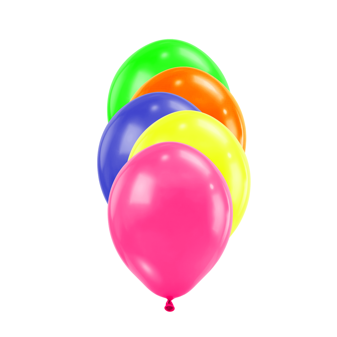 50 ballons de baudruche - Ø 12 cm - coloris néon assortis