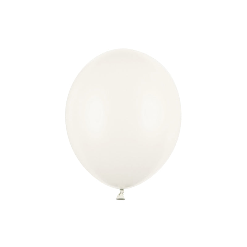 100 ballons de baudruche - Ø 23cm - Blanc cassé pastel