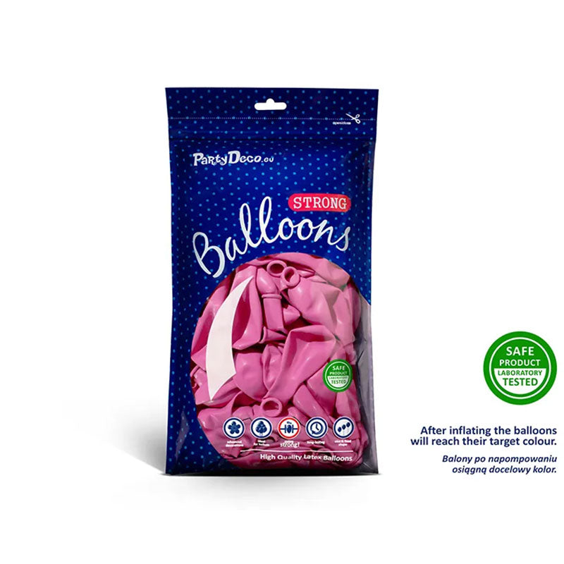 50 ballonnen - Ø 27 cm - Pastel fuchsia